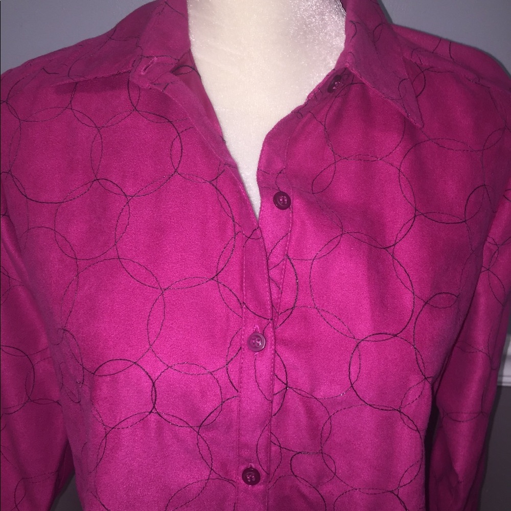Sag Harbor Magenta Blouse - Picture 3 of 8